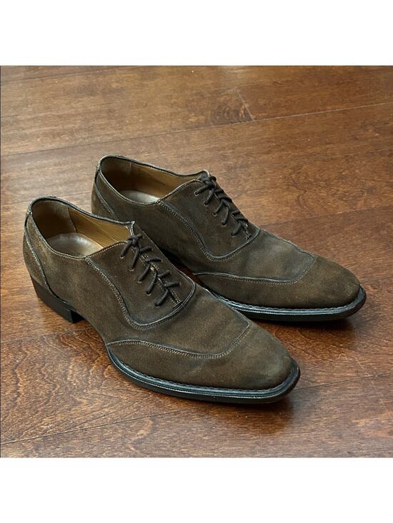 Mezlan Men\'s Ambrose Brown Suede Lace-Up Oxfords with a Tapered Toe, Size 9.5 main image 12